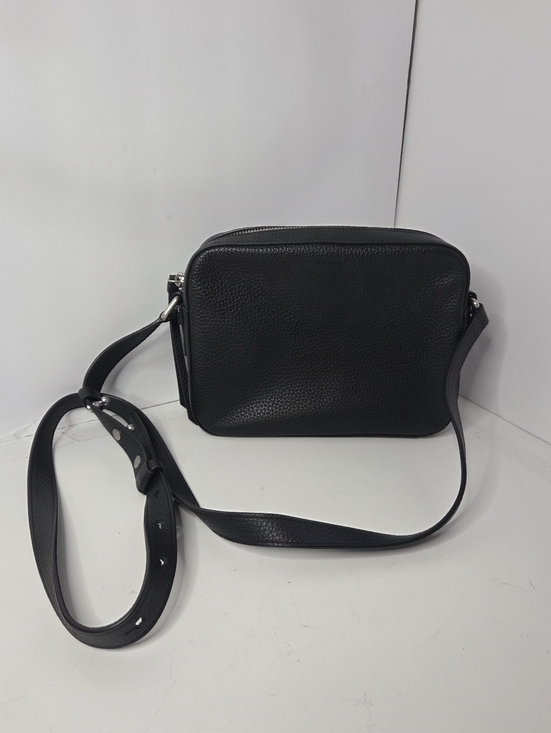 All Saints Handbags - ALLSAINTS captain Black Pebbled Leather Crossbody Bag EUC minimalist classic